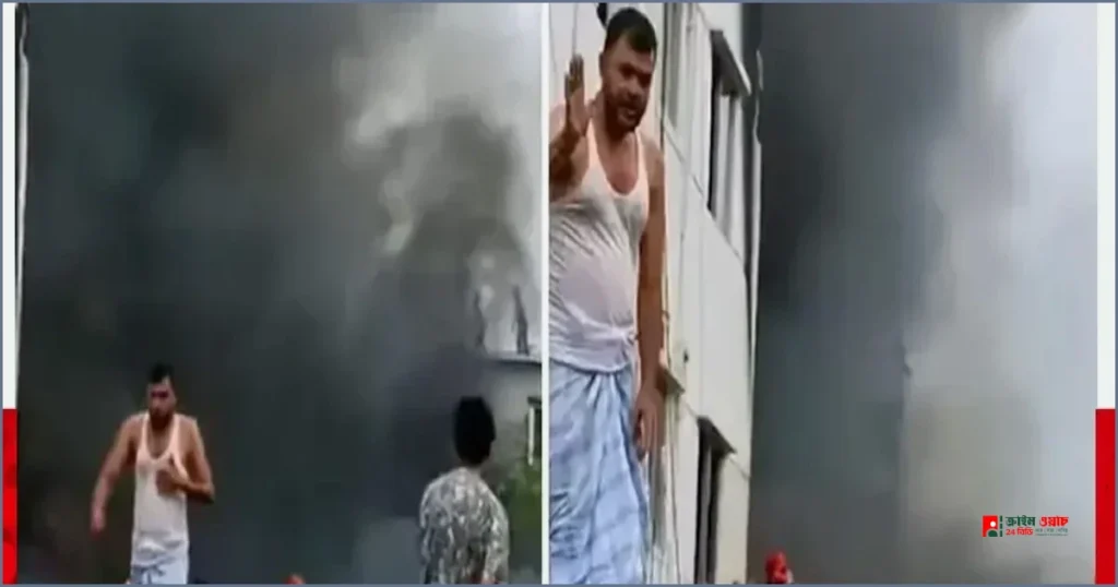 বাড্ডার সাঁতারকুলে ফার্নিচারের গোডাউনে অগ্নিকাণ্ড, নিয়ন্ত্রণে ফায়ার সার্ভিস