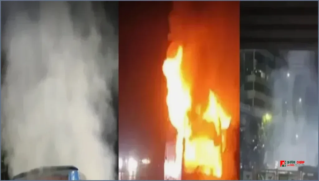 রাজধানীজুড়ে সিরিজ ককটেল বিস্ফোরণ ও তিনটি বাসে অগ্নিসংযোগ