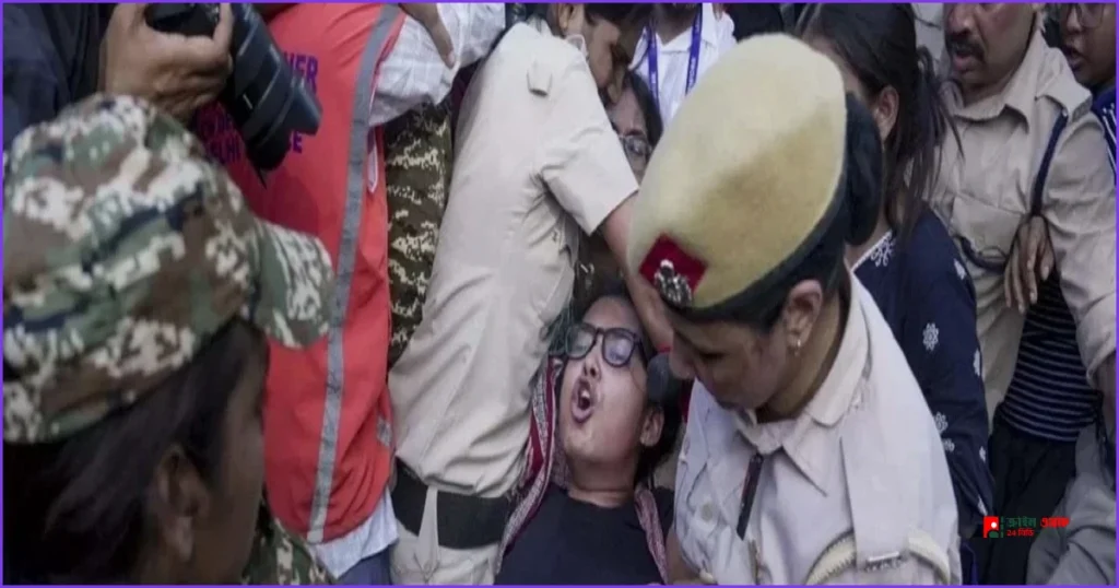 দিল্লিতে নারী সাংবাদিকের যৌন হেনস্থার প্রতিবাদে বিক্ষোভ, আটক ১৮